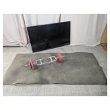 (3)LG 49" TV, Tricep Bar & Fitness Mat Lot