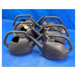 (6)Black Graduated Watering Cans Lot