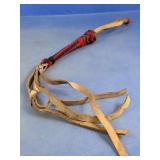 Braided Leather Strap Whip Decor Piece