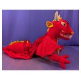 Red Dragon Plush Toddler Ride-On Costume