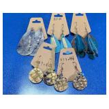 (5)Pairs Assorted Boho & Textured Earring Lot