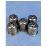 Vintage Silver Tone Shaker Replacement Lids Lot