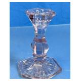 Pressed Glass Candlestick Holder