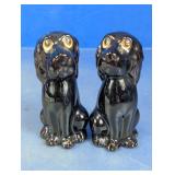 Black Dog Ceramic Salt & Pepper Shakers