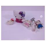 Hello Kitty Plush Keychain & Figurine Lot