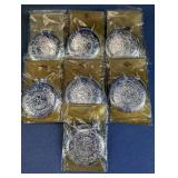 Silver-Tone Embossed Circular Drop Earrings Lot