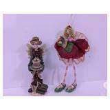 Whimsical Angel Figurine and Fairy Ornament Set