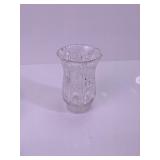 Vintage-Style Cut Glass Hurricane Candle Holder