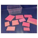 Pink Silicone Alphabet & Number Molds Lot