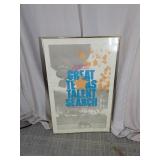 Framed Great Texas Talent Search Poster