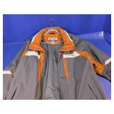 Columbia Mens XXL Jacket Gray & Orange