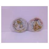 Cherished Teddies "Faith" & "Love" Wall Plaques