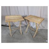 Wooden Folding Tray Tables