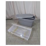 Plastic Storage Totes with Lids