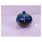 Blue Lacquer Lidded Jar