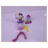 Hello Kitty 5pc Figure and Mini Bank Lot