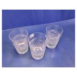 Cut Glass Style Drinking Glasses