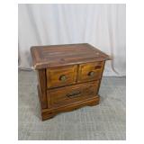 Wood 3-Drawer Nightstand Cabinet