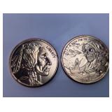 (2).999 Fine Copper Collectible Duo