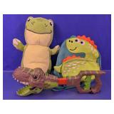 Dinosaur-Themed Toddler Toy & Bag Lot