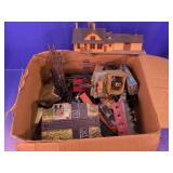 Vintage HO Scale Model Train & Accessories Lot