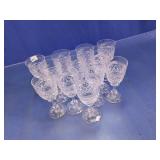 Cut Glass Style Stemware Glasses