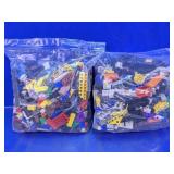 Mixed Plastic Building Blocks Lot