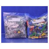 Mixed Plastic Building Blocks Lot