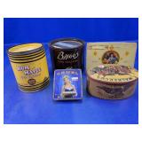 Assorted Tobacco Tins Briggs Camel Walker Lot