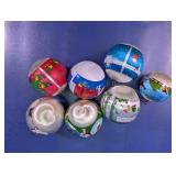 Peanuts Snoopy Christmas Ornament Ball Lot