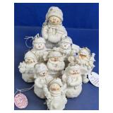 White Snowman Christmas Ornaments