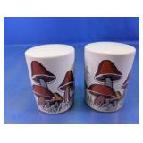 Mushroom Design Glass Salt and Pepper Shaker Set