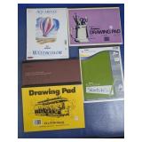 Mixed Drawing & Watercolor Pads Lot