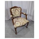 French Provincial Style Upholstered Armchair
