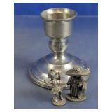 Metal Candle Holder w/ Figurines