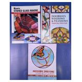 (3)Stained Glass Instructional & Pattern Books Lot