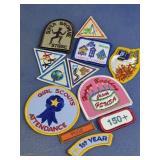 Girl Scouts Mixed Embroidered Patch Lot