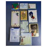 Mixed Stationery Note Cards & Memo Pads Lot