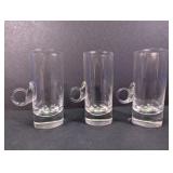 Vintage Hand-Blown Glass Irish Coffee Cups