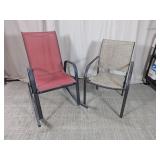 (2)Metal Patio Rocking Chair & Armchair Duo