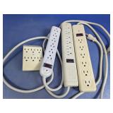 Assorted Power Strips & Outlet Adapter Lot