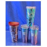 (4)Assorted Royal Caribbean & Tervis Tumblers Lot