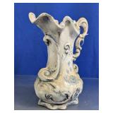 Decorative Ornate Ceramic Pitcher Vase