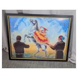 Framed Delgado Escaramuza Charra Art Print