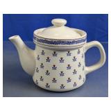 Ceramic Teapot With Lid Floral Pattern