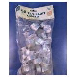 Unscented White Tea Light Candles