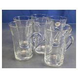 Clear Glass Tall Coffee Mugs