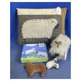 Country Charm Sheep Decor and Napkin Set