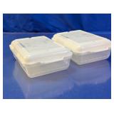 Plastic Storage Containers w/ Lids Set