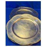 Garden Ridge Gold Charger Plates